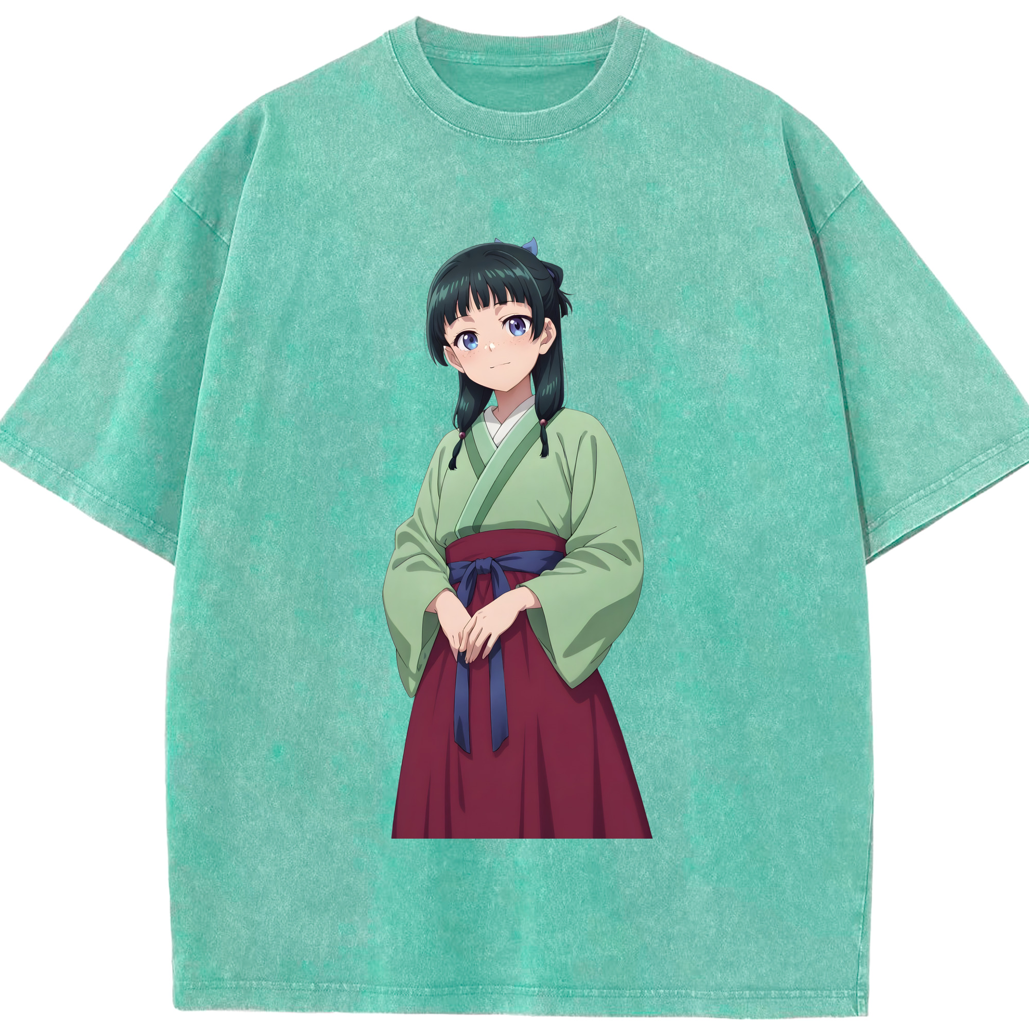 （画像用） 薬屋のひとりごと The Apothecary Diaries 綿100% ヴィンテージ風 半袖Tシャツ（フロントプリント）